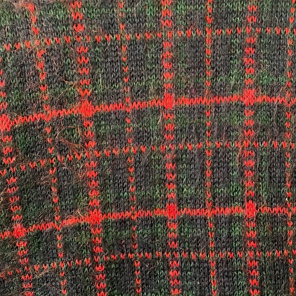 Vintage Equorian Heritage Navy & Red Knit Cardigan Sz Md - Picture 10 of 12